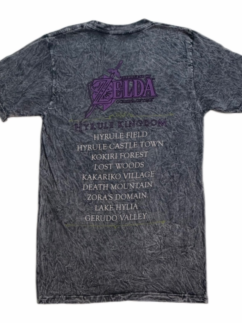 NWOT The Legend of Zelda Hyrule Kingdom Graphic Tee - Black with Purple Logo